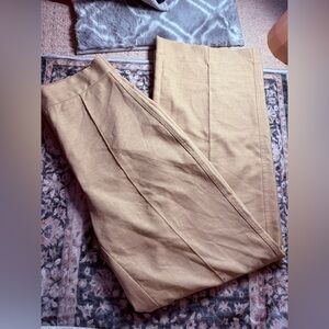 Bershka Women's Tan Wide Leg Pants